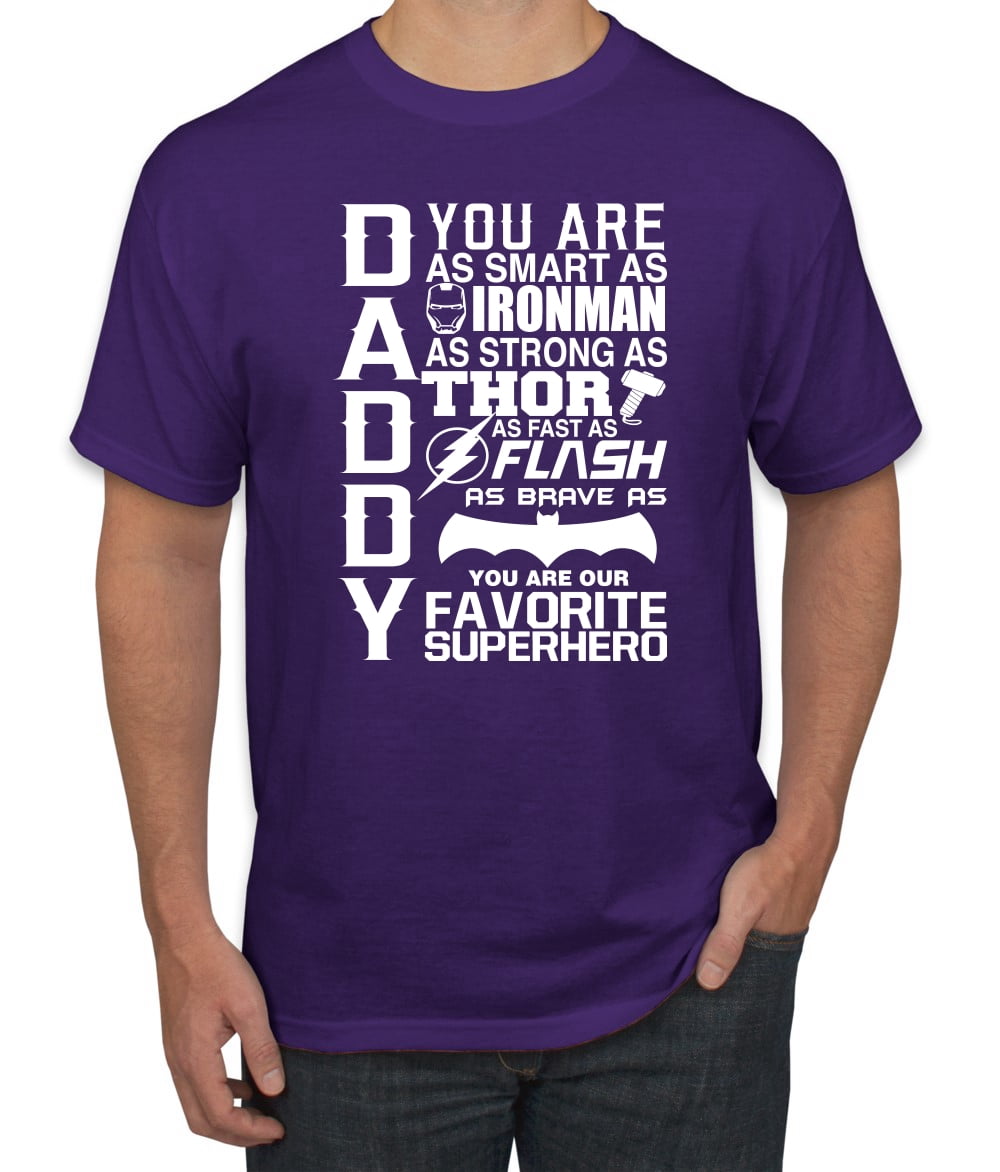 Daddy Superhero shirt | Mens Father's 