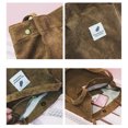 thumbnail image 4 of Langgg Shoulder Bag Velvet Crossbody Tote Bag Girl Woman Single-Shoulder Messenger Pouch Travel Accessory, Brown, 4 of 8