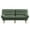Green, variant on CHITOOMA 75" Corduroy Futon Sofa Bed, Gray Convertible Couch with Adjustable Backrest and 6-Level Armrests, Comfy Sleeper Sofa for Living Room, Apartment, or Office