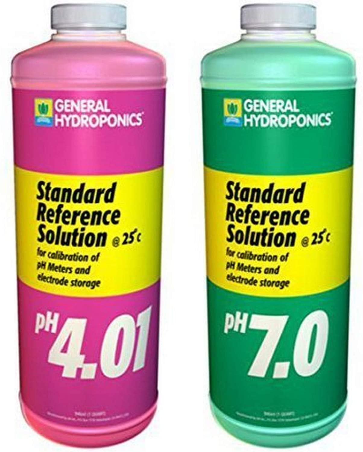general hydroponics ph 4.01 & ph 7.0 calibration solution kit, quart
