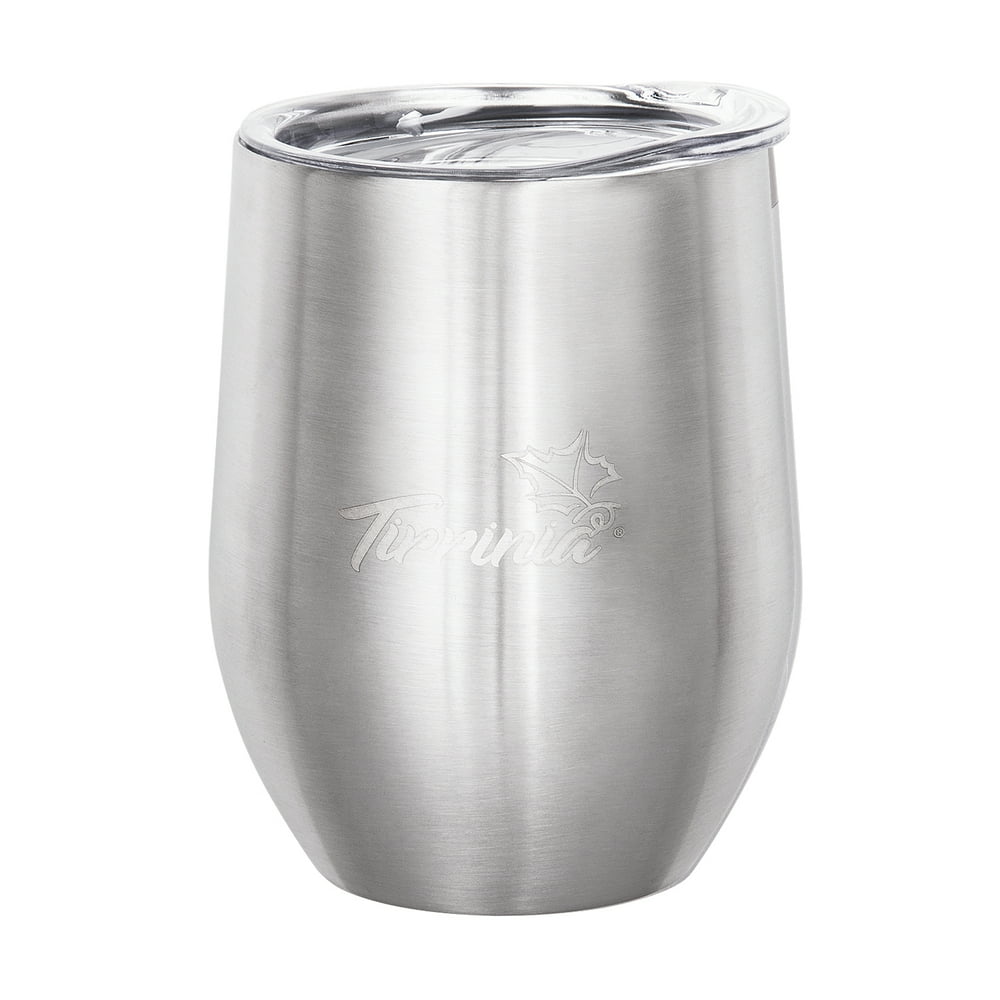 Stemless Insulated Wine Tumbler with Lid, 12oz Single Stainless Steel