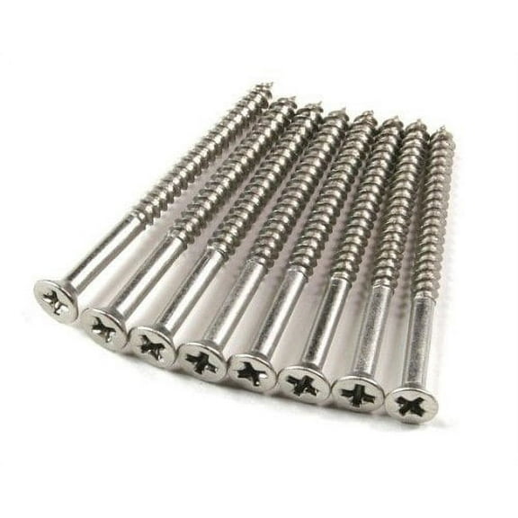 Stainless Steel Wood Screws #9 X 2 1/4 Inch - 24 Pack