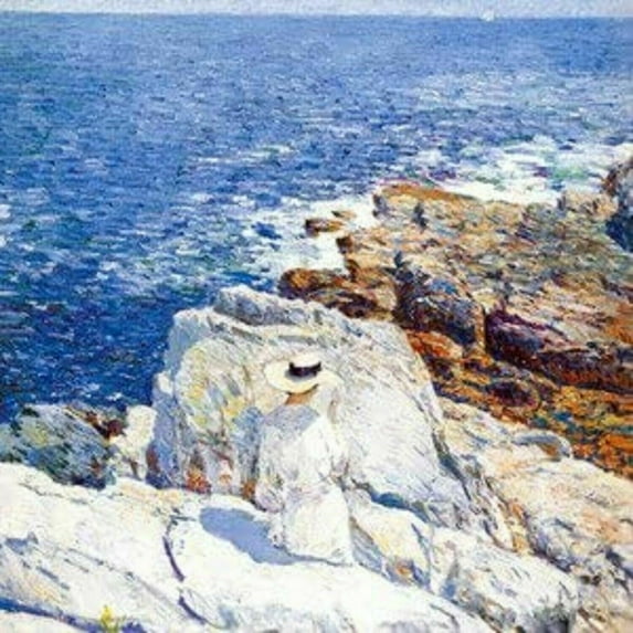 The South Ledges Appledore-Hassam- CANVAS OR FINE PRINT WALL ART