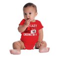 thumbnail image 6 of Only Lazy on Days that End in Y Funny Romper Boys or Girls Infant Baby Brisco Brands 12M, 6 of 7