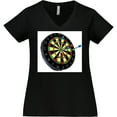 thumbnail image 3 of Inktastic Dart Board Women's Plus Size V-Neck T-Shirt, 3 of 5