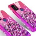 thumbnail image 2 of AT&T Radiant Max 5G Case / Fusion 5G Case / Cricket Dream 5G Case / Innovate 5G Case Liquid Glitter 360 Degree Protection Phone Case Cover w/Screen Protector - Hot Pink/Purple, 2 of 5