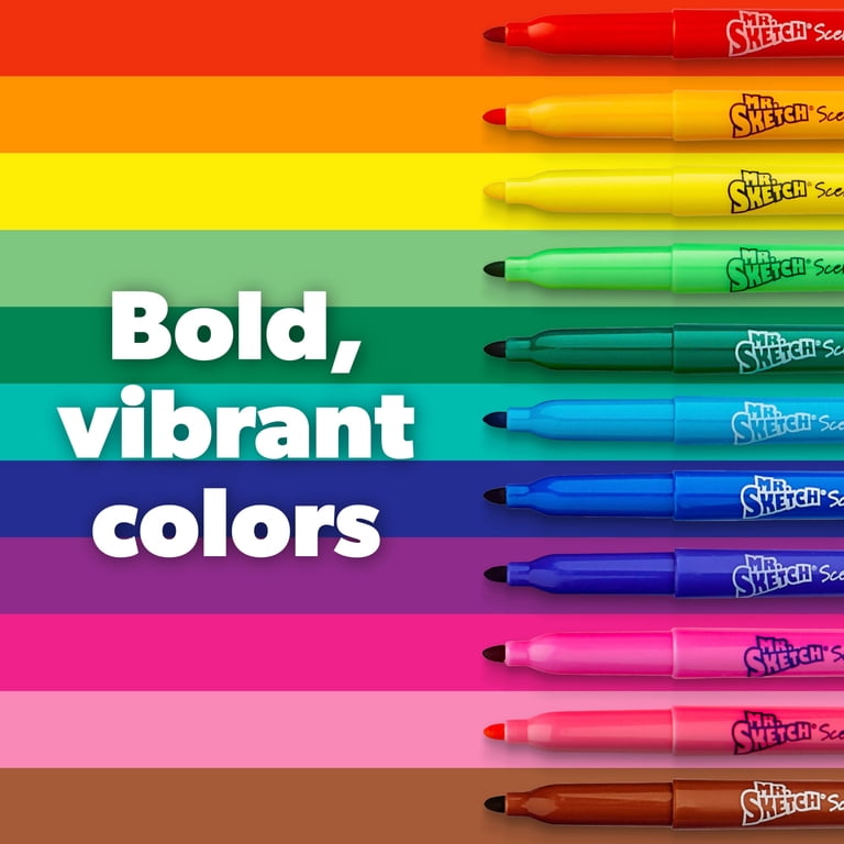 Mr. Sketch Scented Stix 10色 x 3セット Mr. Sketch, Scented Stix Markers, 10 Count, Fine Tip - Walmart.com