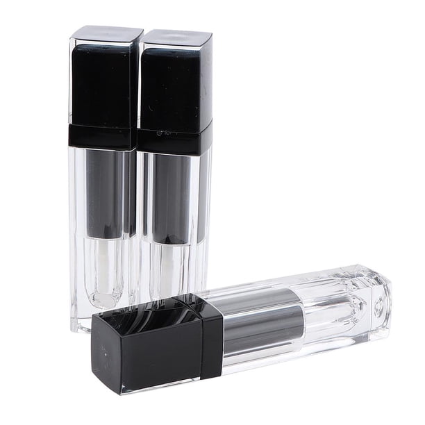 Tubos de brillo labial vacíos Macarena 4 ml recargables con inserciones a prueba de y cepillo suave