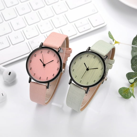 EXHUMKY Woman Wristwatch Elegant Pink 1Pack Time Keeping Dating