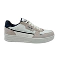 thumbnail image 2 of Reebok Court Chaos Mens Classic Style Sneakers Size 10.5 White/Navy Suede Leather, 2 of 7