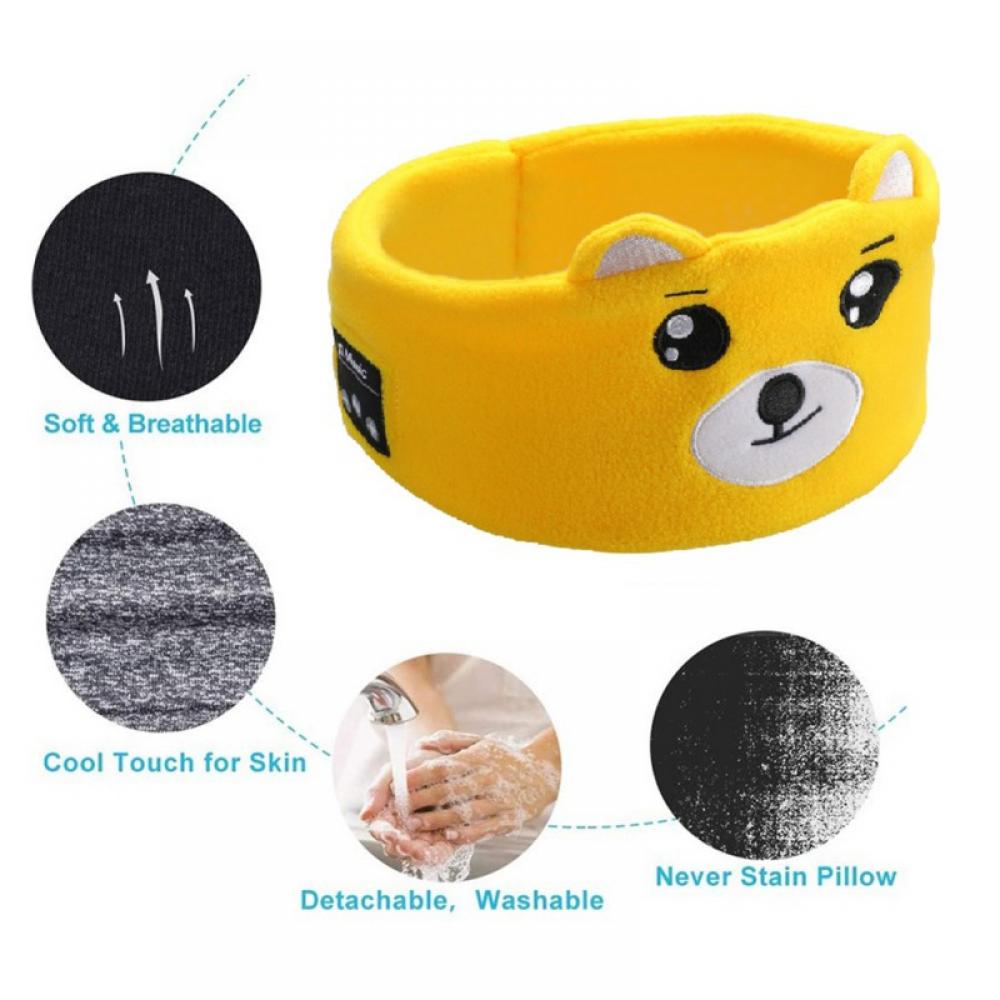 Kids Over The Ear Headband Headphones - Wireless Headphones Volume Limited with Thin Speakers & Super Soft Fleece Headband Unique Gifts for Kids - image 2 of 6