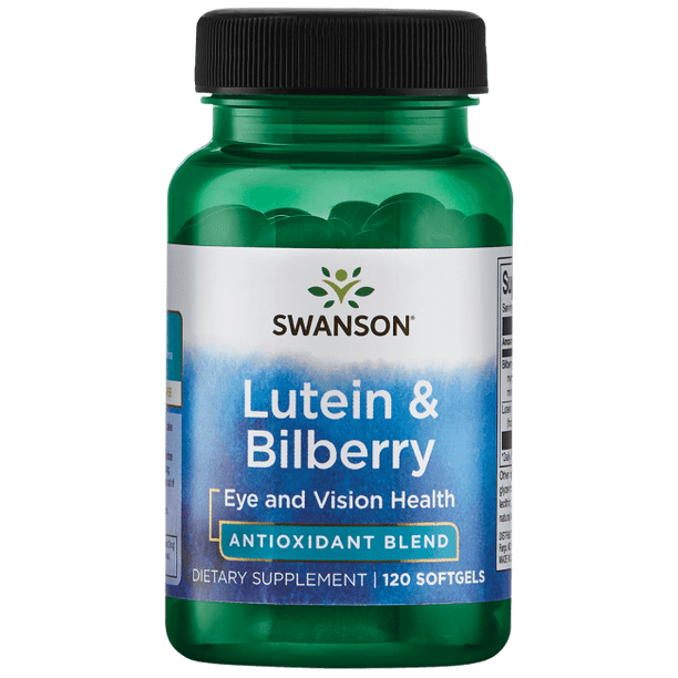 Swanson Lutein & Bilberry 120 Softgels