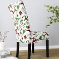 thumbnail image 3 of DYstyle 1-8 Pcs Christmas Santa Elk Stretch Banquet Chair Cover Party Decor Dining Room Seat Cover Chair Slipcover, 3 of 5