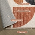 thumbnail image 4 of Boho Rug Washable x Area Rugs for Bedroom Entryway Living Room Bedside Small Throw Floor Carpet Non Slip Soft Indoor Modern Abstract Bohemian Orange, 4 of 7