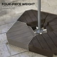 ZNESKPG 4 Piece Patio Cantilever Umbrella Base Weight Set Outdoor Offset Umbrella Weights for
