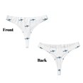 thumbnail image 3 of Balery Cute Shark Tangas de Algodón para Mujer con Estampado – Ropa Interior Sexy, Transpirable, G-string-Large, 3 of 6