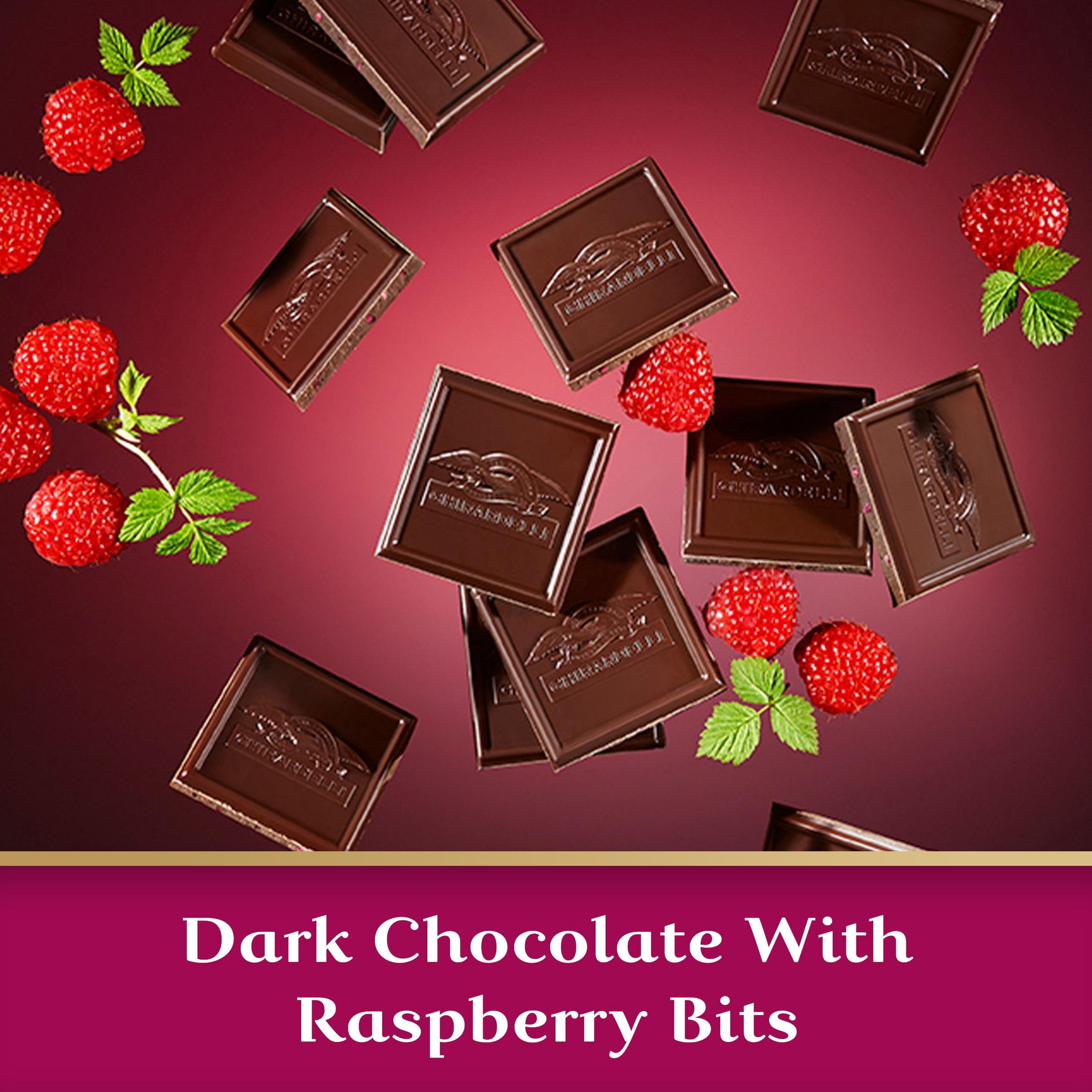Ghirardelli Intense Dark Chocolate Bar, Raspberry, 3.5 Oz Bar Packaging May Vary - Pack of 3
