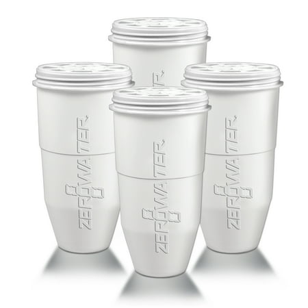ZeroWater Replacement Filter for Pitchers, 4-Pack (ZR-006)