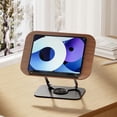 thumbnail image 2 of SIYTUAU Rotating Wood Grain Reading Bookshelf Adjustable Book And Tablet Stand For Kids Desktop Study And Learning Model B B, 2 of 3