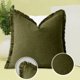 thumbnail image 4 of Juego de 2 fundas de almohada decorativas de lino con flecos, acogedora funda de cojín estilo bohemio con borlas, funda de almohada suave con acento para sofá, sillón o sofá, 4 of 5