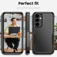 thumbnail image 2 of for Samsung Galaxy A35/A55 5G Case, [Shockproof] Military Grade Proof Protection [Dropproof] Rugged Protective Heavy Duty Phone Case Cover for Samsung Galaxy A35/A55 5G (Dark Black), 2 of 7