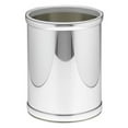 thumbnail image 2 of Mylar 8Qt Round Wastebasket (Brushed Chrome), 2 of 5