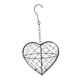 thumbnail image 2 of Soporte para nido de pájaro con forma de corazón y gancho para colgar, dispensador de hierro, refugio de de invierno para cajas nido exteriores, 2 of 8