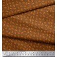 thumbnail image 3 of Soimoi Silk Fabric French Horn Musical Instrument Fabric Prints by Yard 42 Inch Wide, 3 of 3