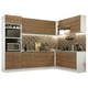 thumbnail image 1 of Cocina Integral Completa Esquinera Madesa 479cm Glamy 01 - Blanco/Marrón Madesa GCGL479001, 1 of 5