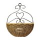 thumbnail image 1 of Cesta de flores colgante para interior y exterior, tejida a mano, soporte para maceta de pared, 1 of 5
