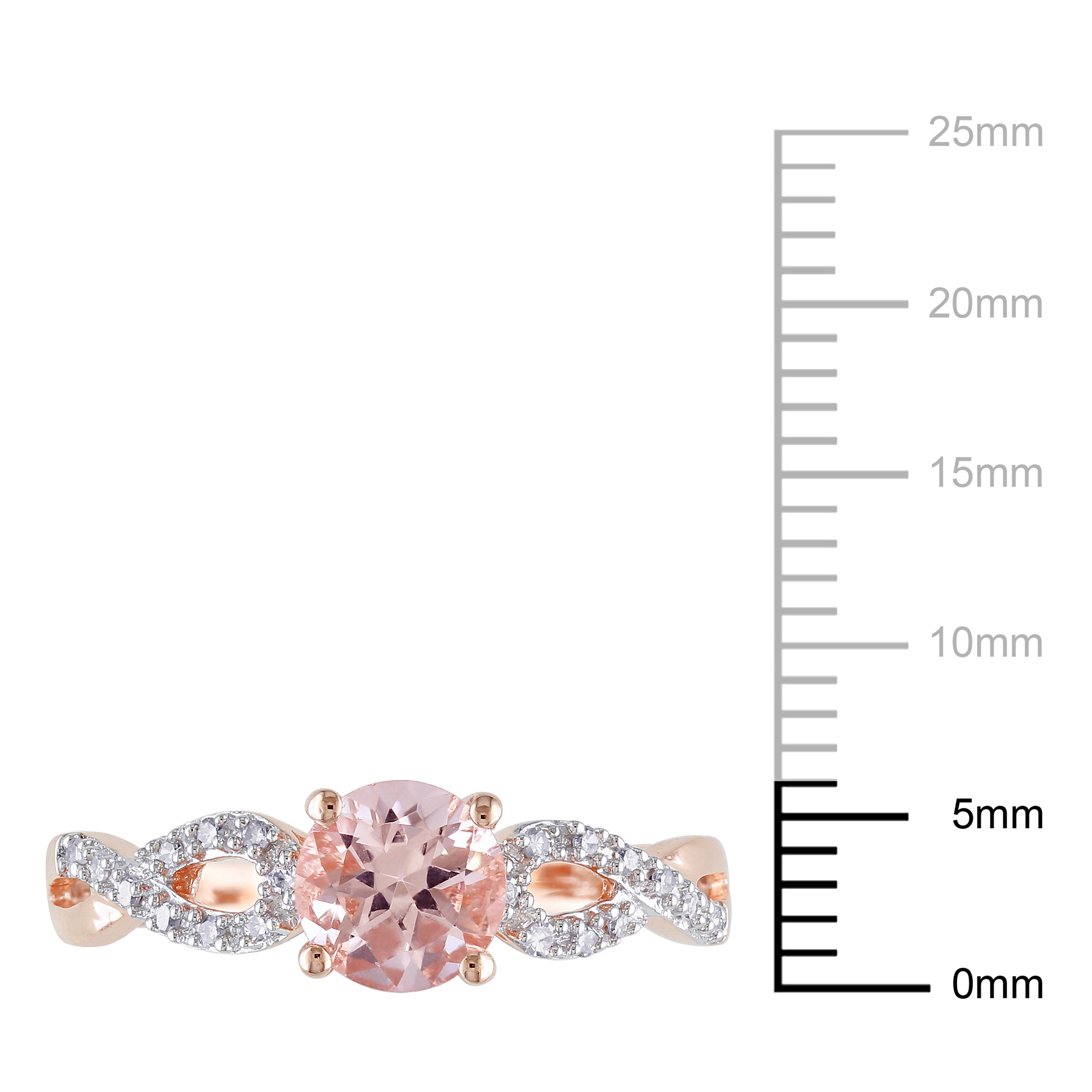 Everly Women's Morganite 10K Rose Gold Engagement Ring
