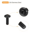 thumbnail image 4 of Unique Bargains Flanged Button Head Socket Cap Screws, 100 Pack M5x16mm 304 Stainless Steel Bolts, 4 of 5