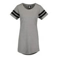thumbnail image 2 of MV Sport B00952224 Womens Varsity T-Shirt Dress, Heather Purple Dusk - Medium, 2 of 3