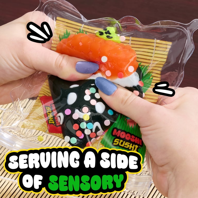 Ooey Gooey Mooshi Sushi Goomaki Squishy Sushi Toy, Stretchy