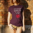 thumbnail image 3 of When the DM Smiles - Tabletop Roleplaying T Shirt - 3X-Large - Maroon, 3 of 5