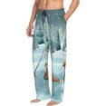 thumbnail image 6 of Naloa Gnome And Red Fox Fishing Pajama Pants Men, PJ Bottoms, Sleep & Lounge Pants-XX-Large, 6 of 6