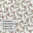 thumbnail image 4 of Mizhona Rustic Crushed Flower Tablecloth Rectangle,Red and Green Table Cloth for Kitchen Dinner Decor,54"x72", 4 of 5