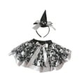 thumbnail image 4 of Disfraz de niña Salvador creativo con diadema y disfraz de Halloween plata, 4 of 10