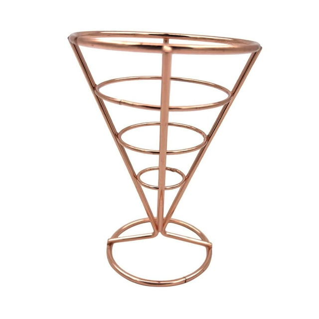 Soporte para papas fritas Cesta para papas fritas Suministros creativos para fiestas Escurridor de aceite Frito Oro
