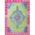 thumbnail image 6 of Unique Loom Timeless Collection Area Rug - Thomas (7' 6" x 10' 6" Rectangle Green/Fuchsia), 6 of 6