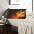 thumbnail image 6 of Yiaed Fiery Dragon Of Chaos Print Brushed Microfiber Envelope Pillowcases, Standard,Envelope Closure Pillow Cases(Without Pillow Core)-16"x24", 6 of 6