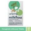 UpSpring Milkflow Fenugreek & Blessed Thistle Supplement Capsules, 60 Count