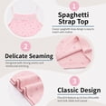 thumbnail image 6 of Hbhpov Girl's Floral Undershirt, Kids Soft Cotton Cami Tank Top 4-Pack, Sizes 2-8T, 6 of 8