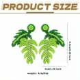 thumbnail image 2 of DESIGNICE Summer Earrings,Turtle Leaf Earrings for Women,Glass Rice Beads Earrings for Women Trendy,Small Stud Earrings for Women for Outdoor Travel、Vacation,Style2, 2 of 7