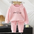 thumbnail image 2 of CAUYDY Baby Girl Sleepwear Little Kids Pajamas 2T-5T Fall Winter Long Sleeve Top Elastic Pants 2Pcs Comfy Set Toddler Clothes Child Outfits for Girls Sizes 4-5 Years,Pink, 2 of 5
