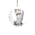 thumbnail image 1 of Arte del hierro Siéntese en la luna Adorno de luna de perro encantador para amantes de los perros Colgante de árbol de Navidad Wmkox8yii gf6354, 1 of 4