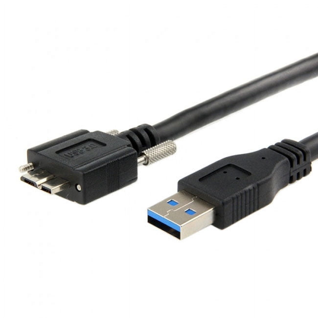 Xiwai USB 3.0 A type Cable Male to Micro USB 3.0 B Male with Mount Panel Screws for Hard Disk Mobile Phone