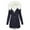 Navy, variant on Winter Coats for Women Winter Warm Jackets Plus Size Fleece Lined Thick Overcoat Hooded Puffer Down Jacket Zipper Parka Coat