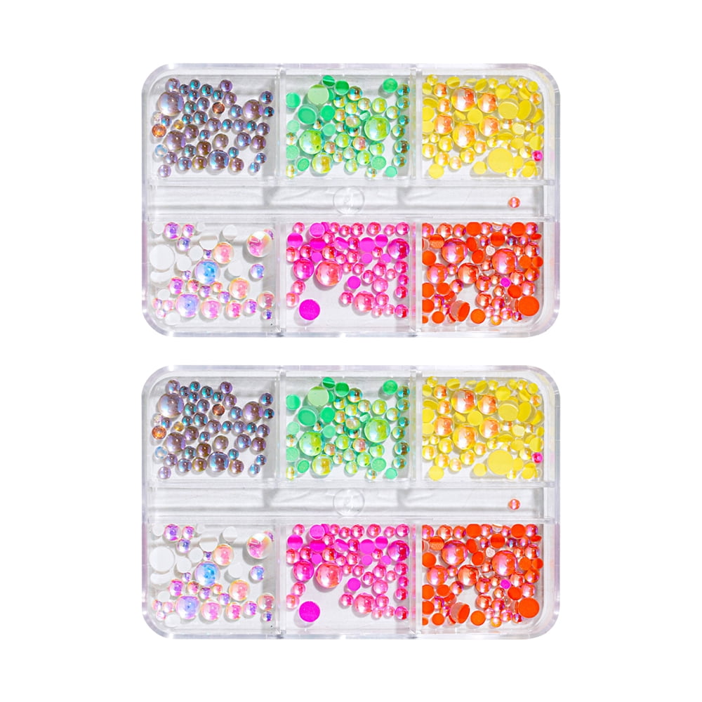 3D Mermaid Mini Rhinestones For Nails 6 Grids, Candy Colors, Mixed Sizes,  DIY Crystal Beads For Nails Decoration From Misssecret, $2.11