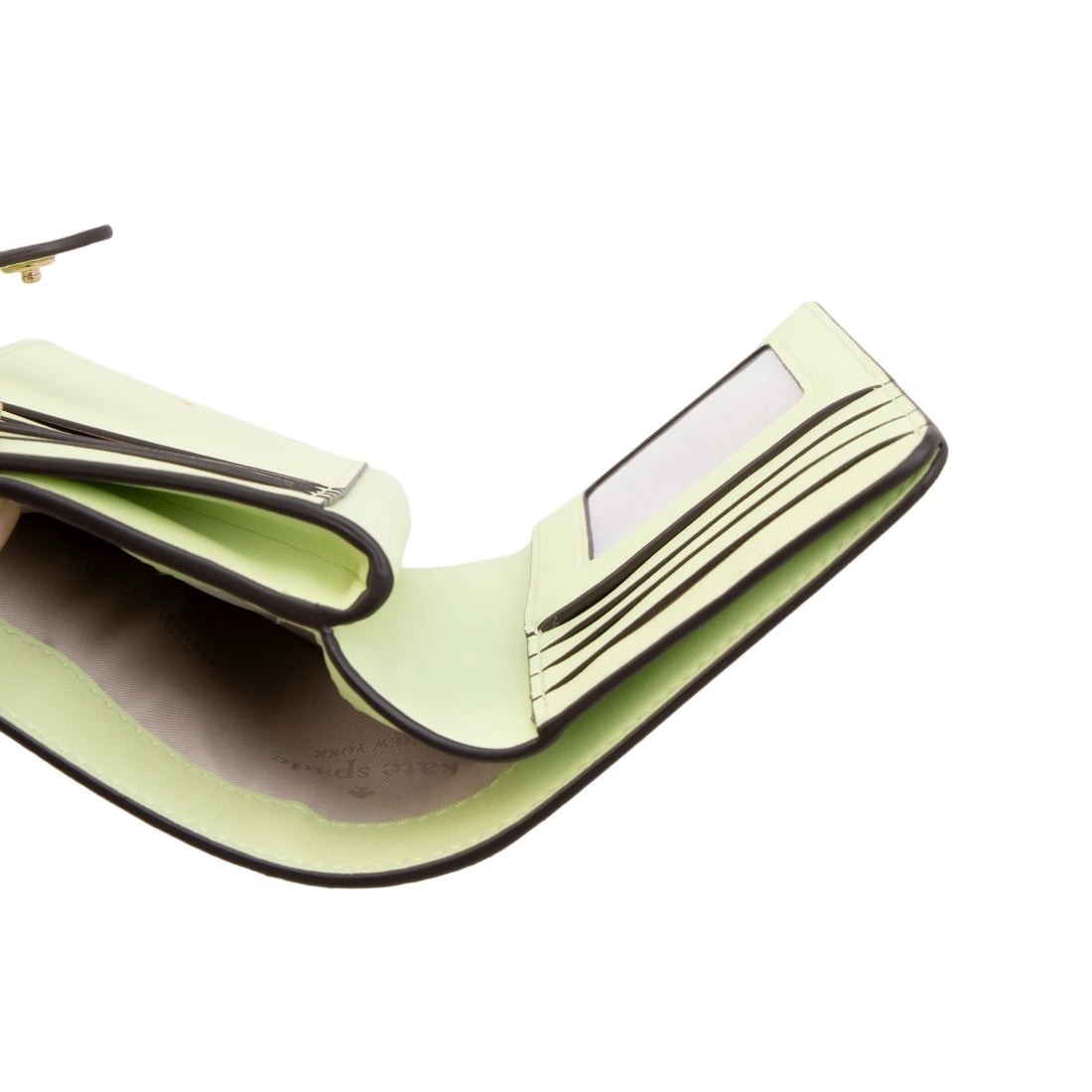Kate Spade New York Women's Madison Saffiano PVC Medium Compact Bifold Wallet (Matcha Latte)